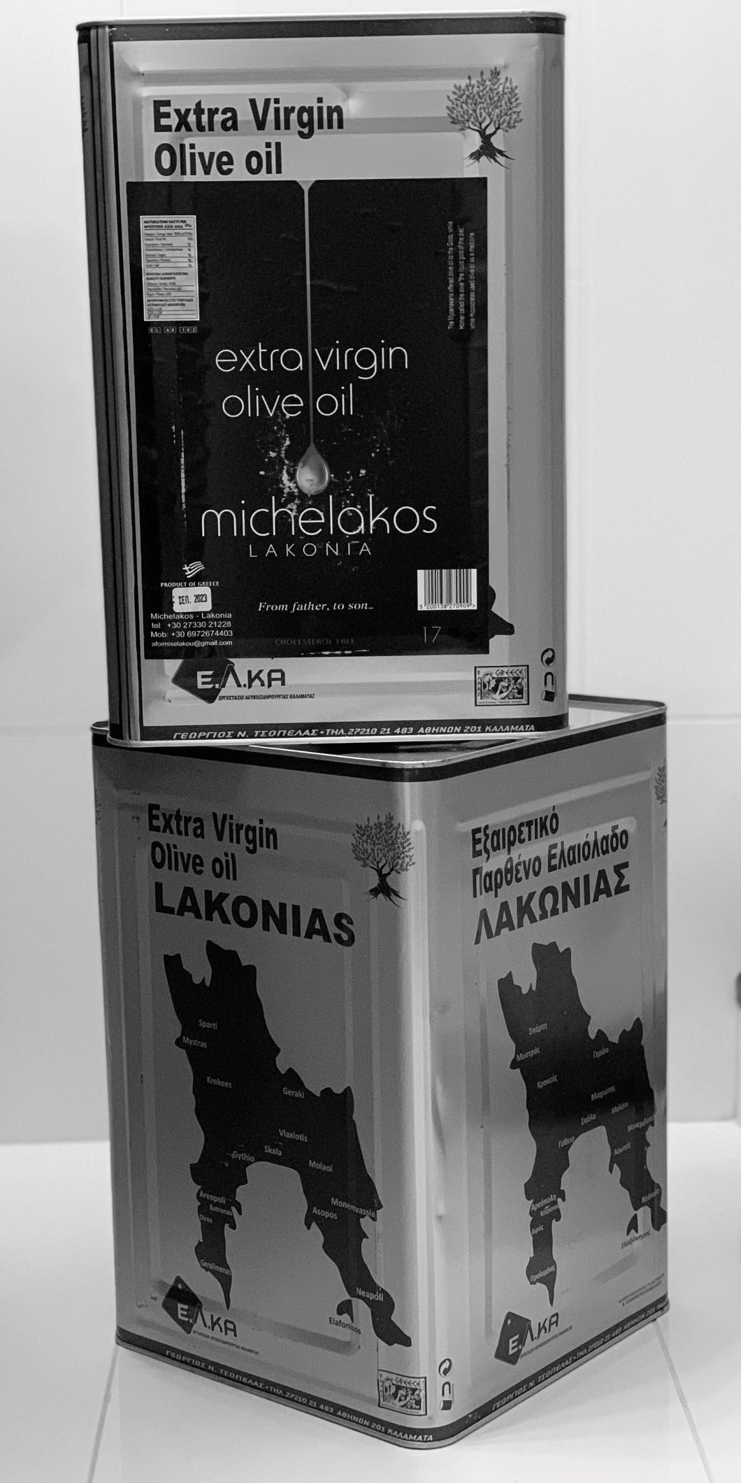 Michelakos Lakonia EVOO 16kilo